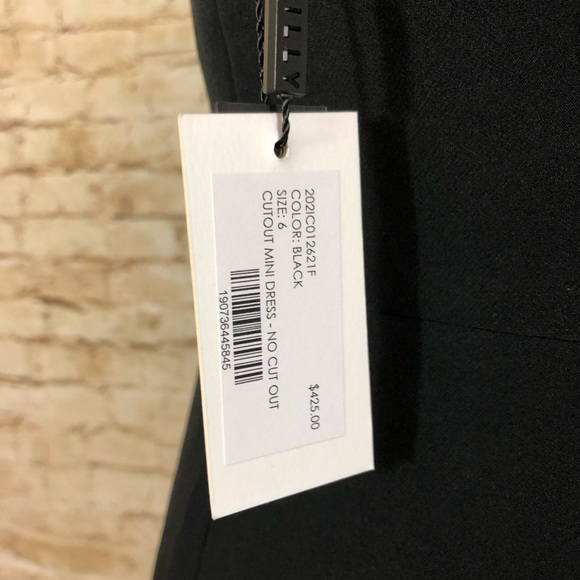 MILLY Cutout Shoulder Mini Bodycon Dress - Picture 4 of 5